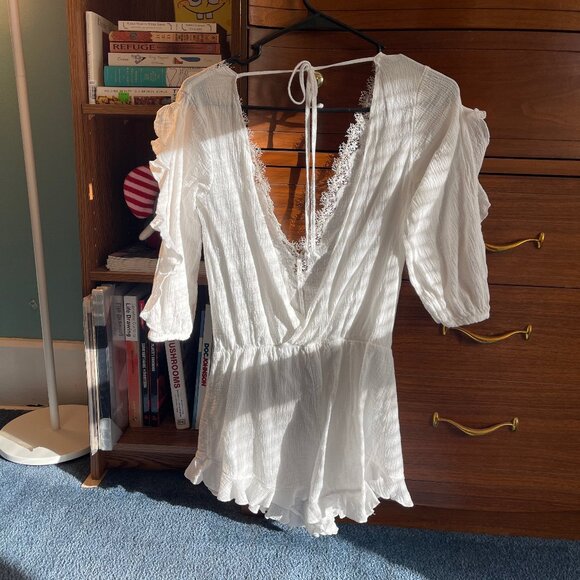 Victoria's Secret Cotton and Lace Romper Size M - Picture 3 of 5